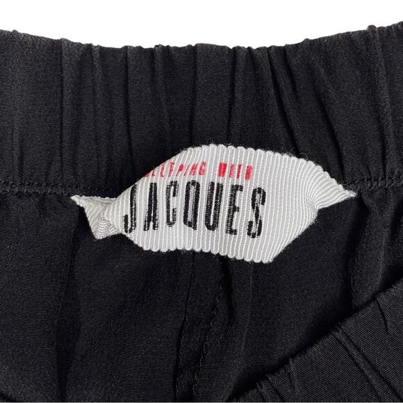 Sleeping With Jacques Black Silk Wide Leg Osiris Pants - 4 - Picture 5 of 12